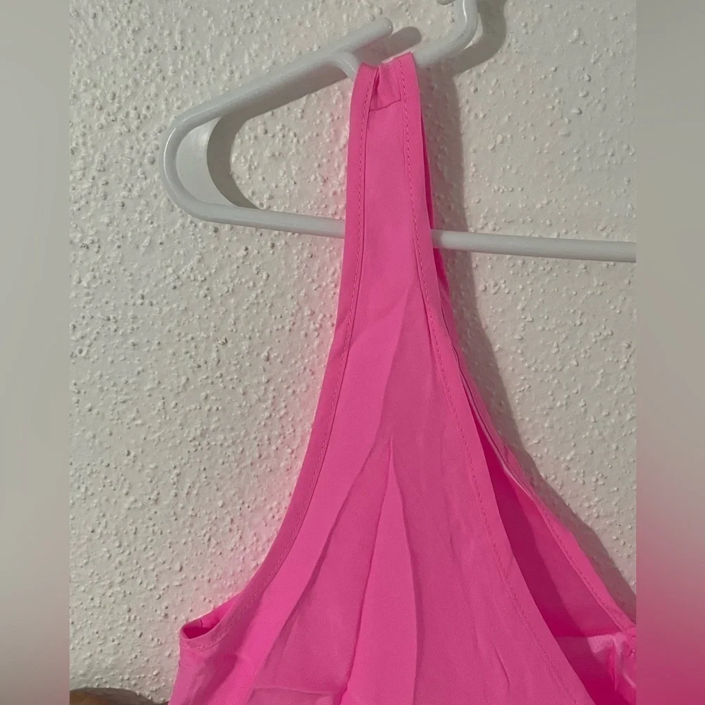 Amanda Uprichard Sleeveless Silk Top in Pink S - Picture 4 of 11